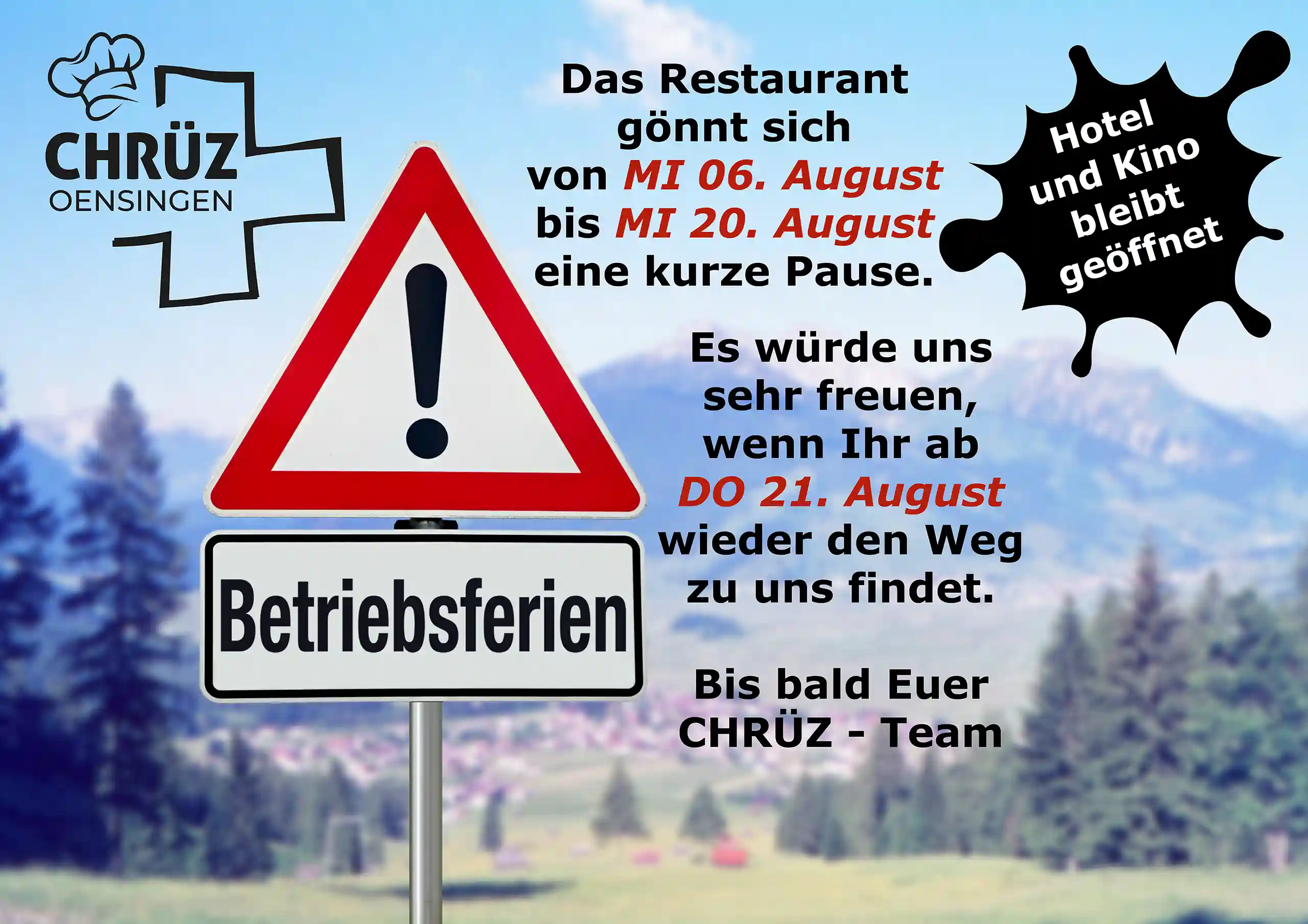 Betriebsferien 25